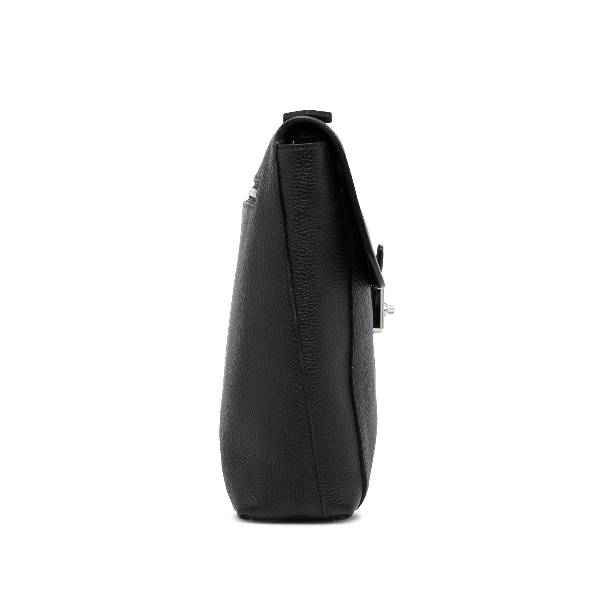Black Louis Vuitton Taurillon Serviette Dorian Business Bag