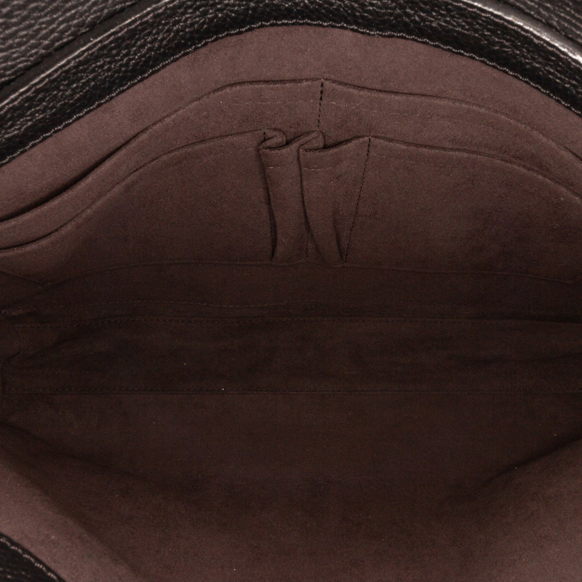 Black Louis Vuitton Taurillon Serviette Dorian Business Bag