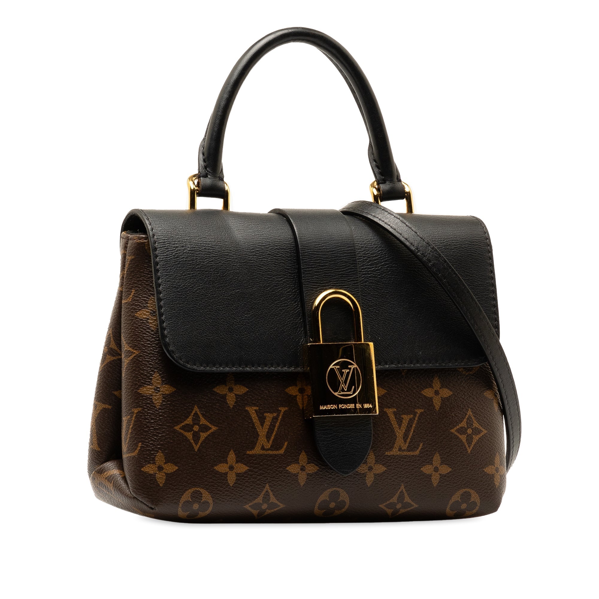 Brown Louis Vuitton Monogram Locky BB Satchel