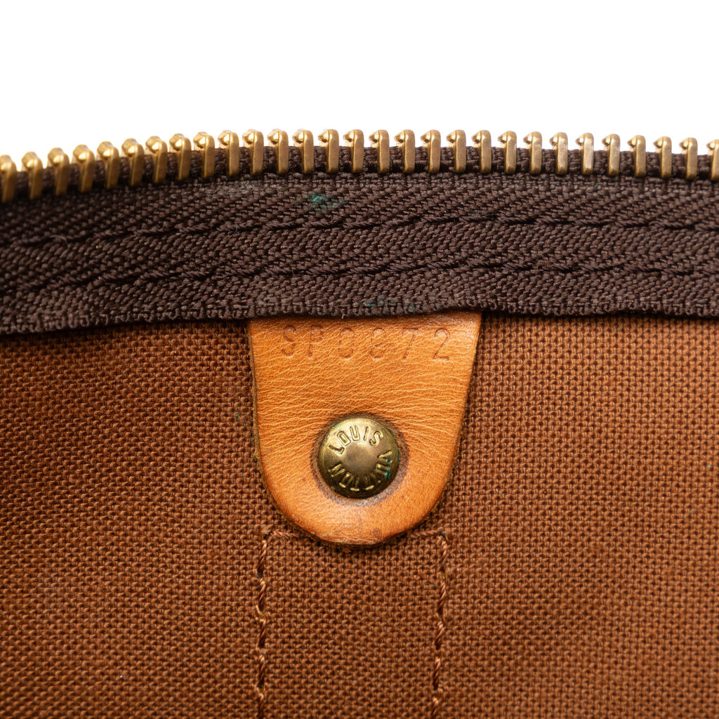 Brown Louis Vuitton Monogram Keepall 45 Travel Bag