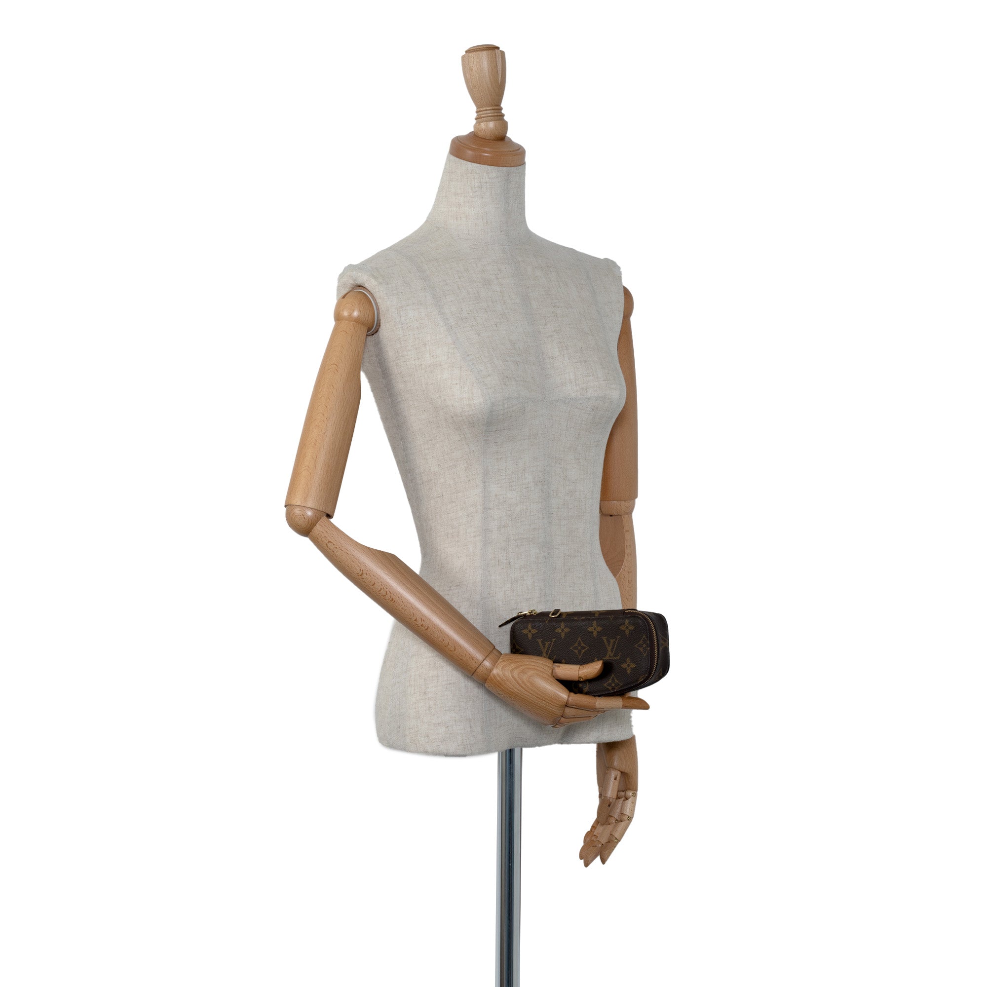 Brown Louis Vuitton Monogram Monte Carlo PM Jewelry Case