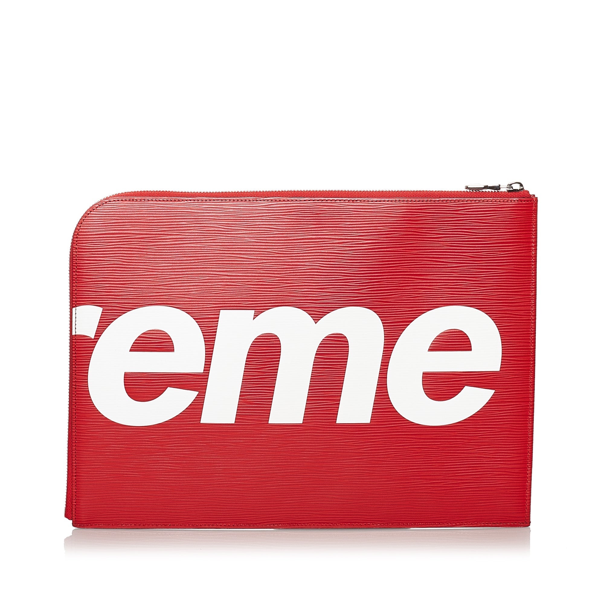 Louis Vuitton X Supreme Pochette Jour GM Red Epi