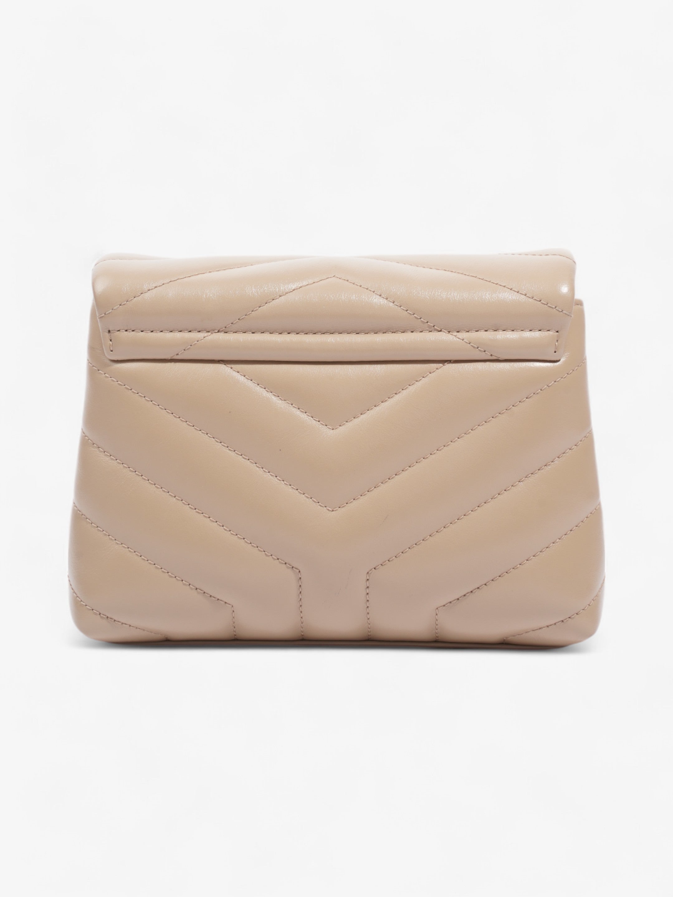 Saint Laurent Lou Lou Beige Matelasse Leather Toy