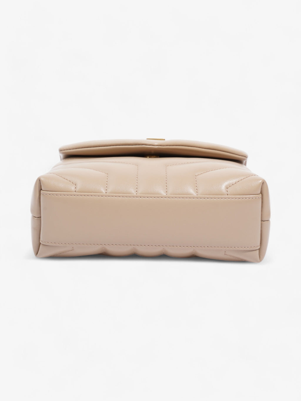 Saint Laurent Lou Lou Beige Matelasse Leather Toy