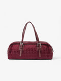 Fendi Vintage Zucchino Red Canvas