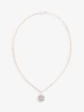 Gucci Logo Circle Necklace Silver Silver Sterling