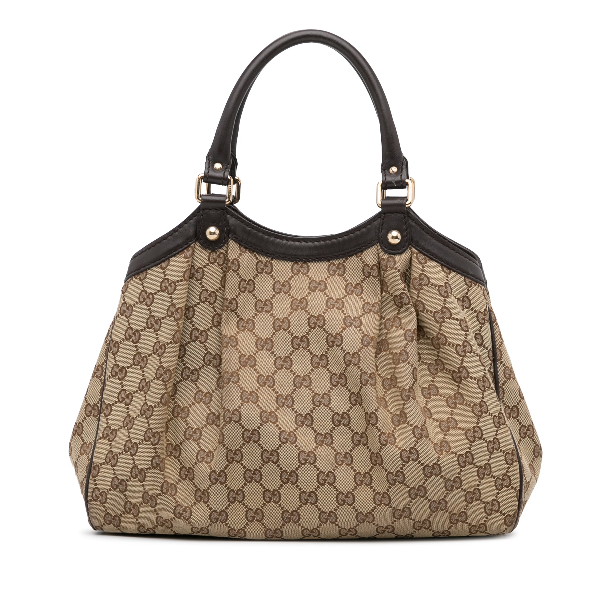 Beige Gucci GG Canvas Sukey Tote