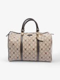 Gucci Boston Bag GG Supreme / Red / Green Coated Canvas