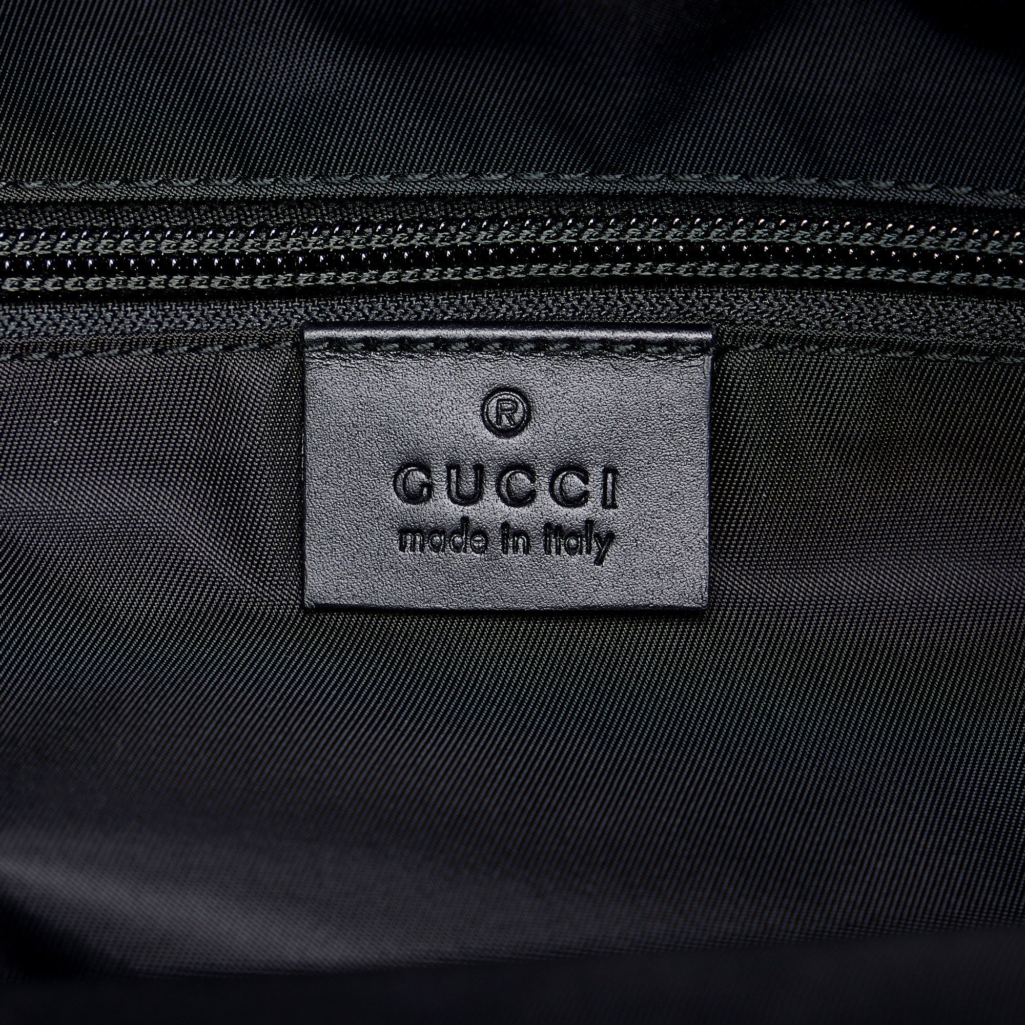 Gucci Web Fold Over Techno Backpack Black