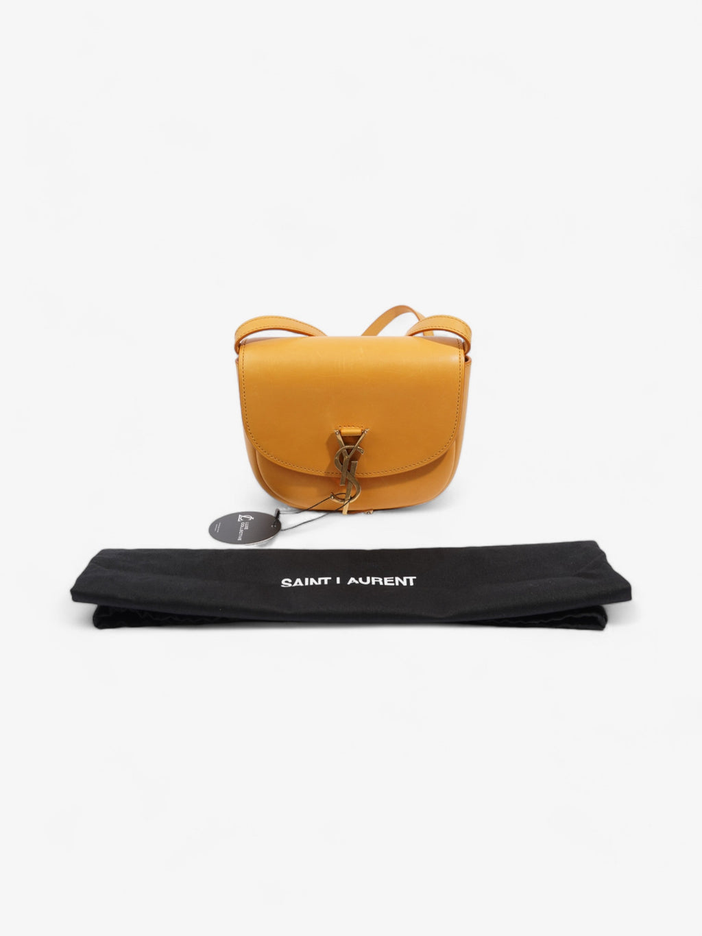 Saint Laurent Kaia Satchel Mustard Yellow Leather Small