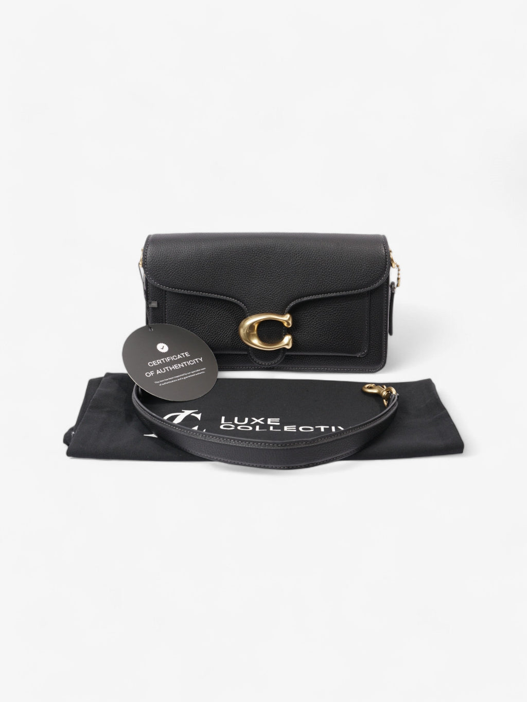 Coach Tabby Black Grained Leather 26