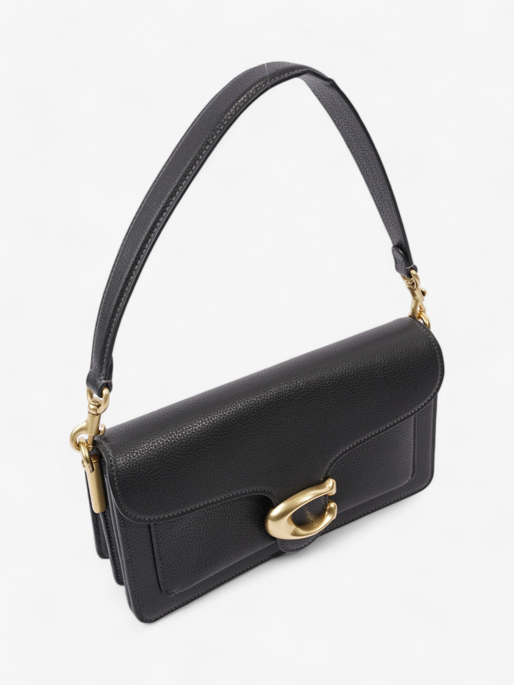 Coach Tabby Black Grained Leather 26