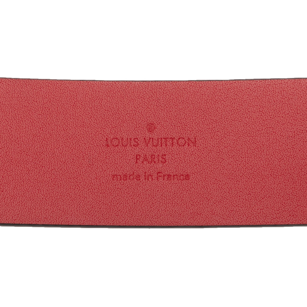 Red Louis Vuitton 2013 Maison Fondee en 1854 Belt