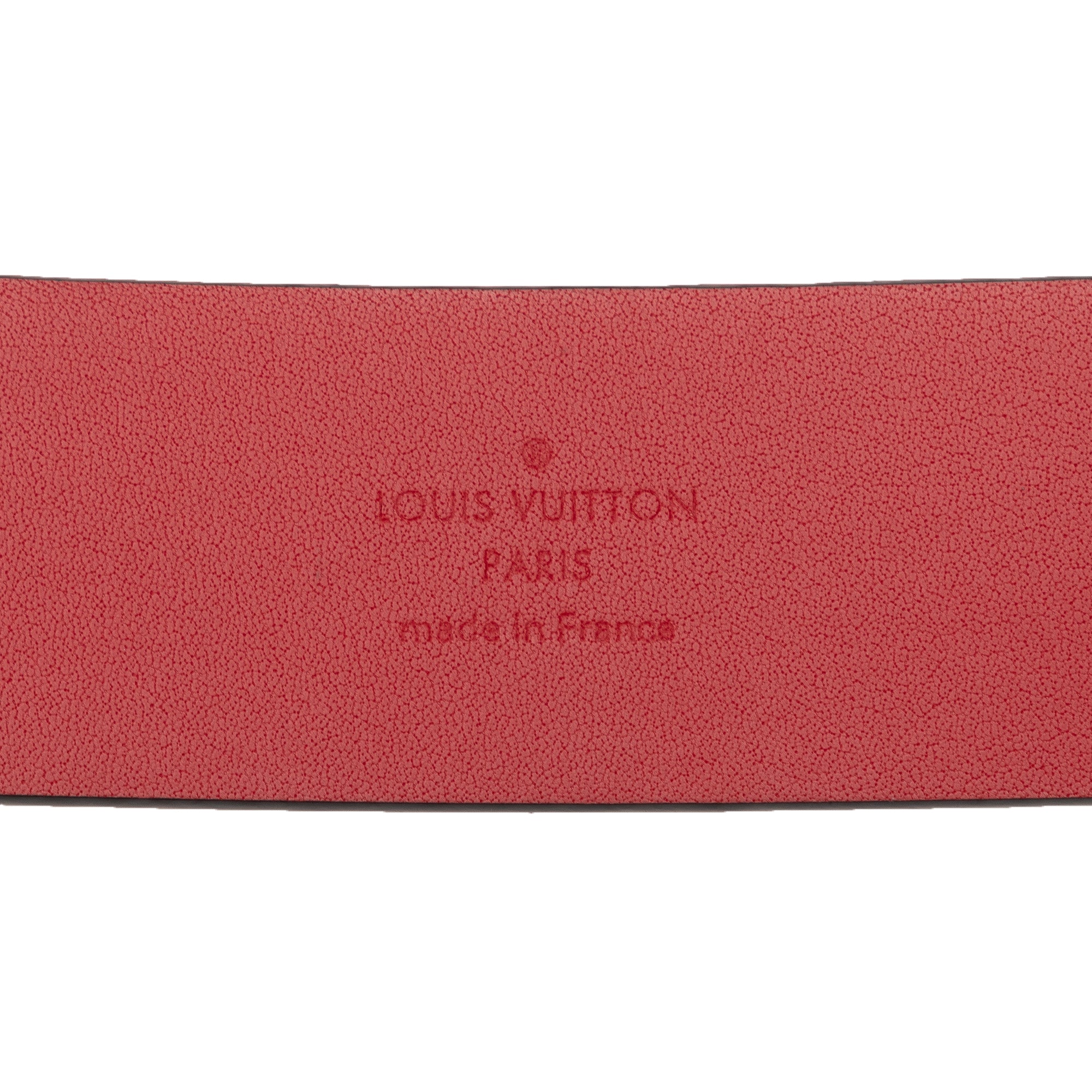 Red Louis Vuitton 2013 Maison Fondee en 1854 Belt