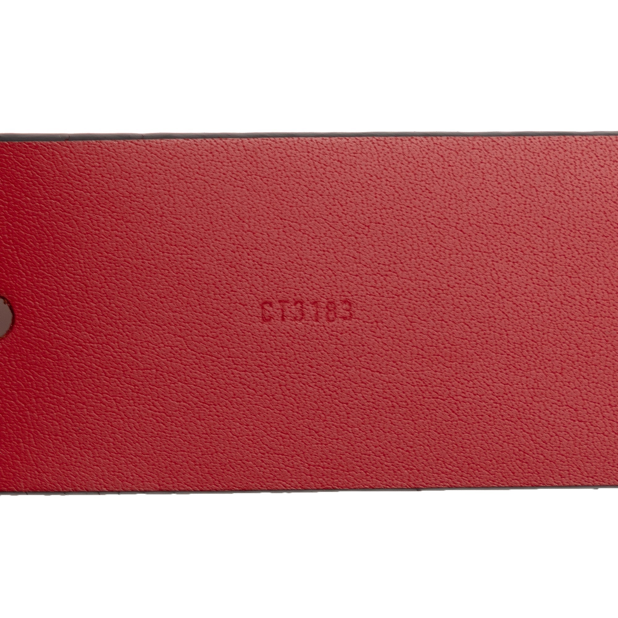 Red Louis Vuitton 2013 Maison Fondee en 1854 Belt