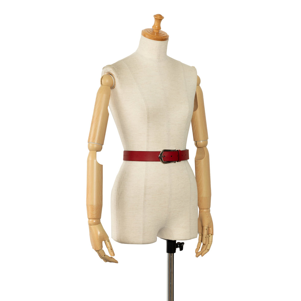 Red Louis Vuitton 2013 Maison Fondee en 1854 Belt