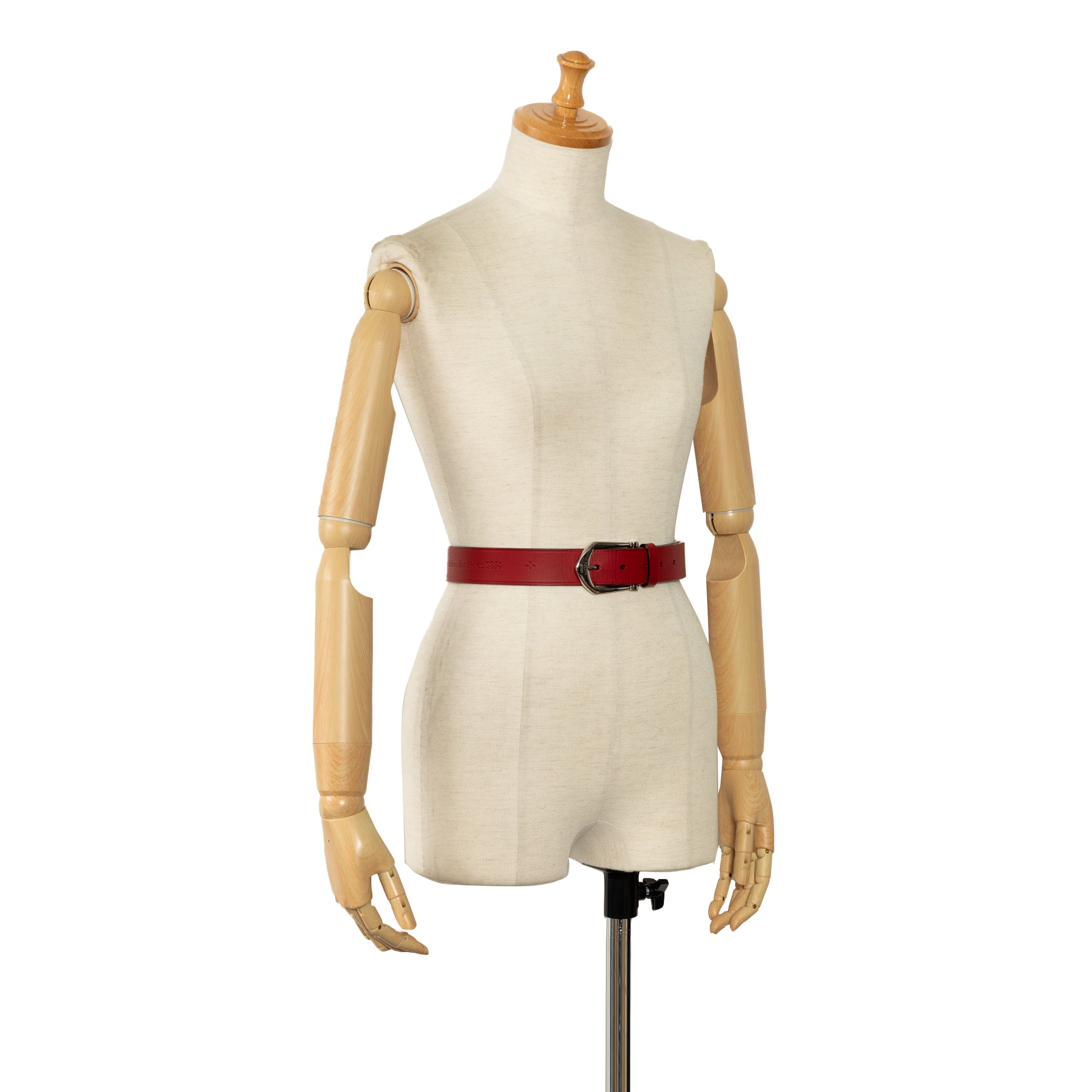 Red Louis Vuitton 2013 Maison Fondee en 1854 Belt