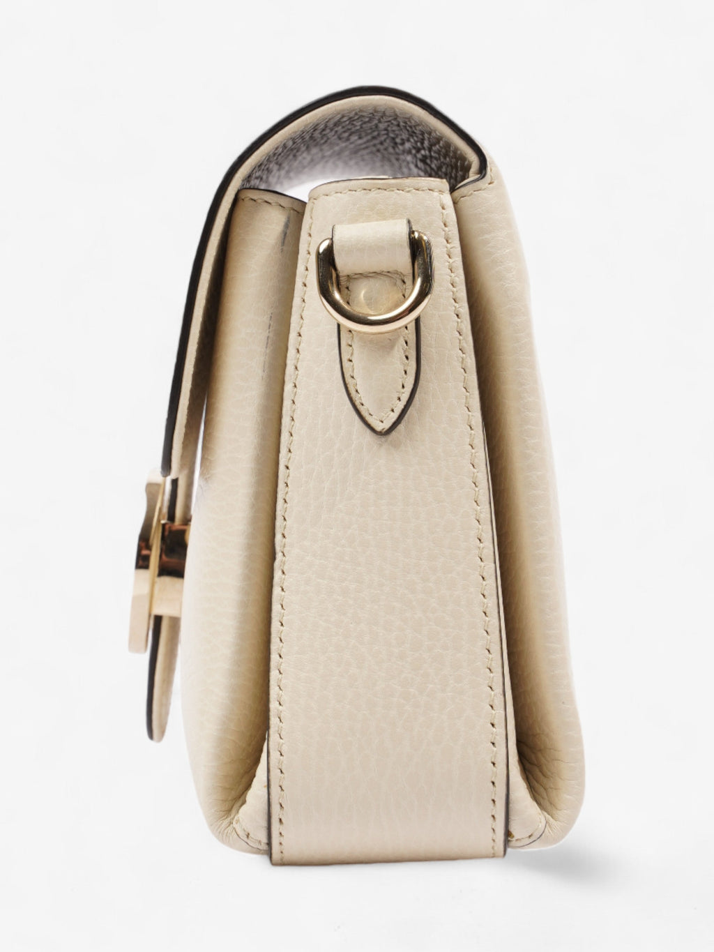 Gucci Interlocking G Dollar Bag White Leather