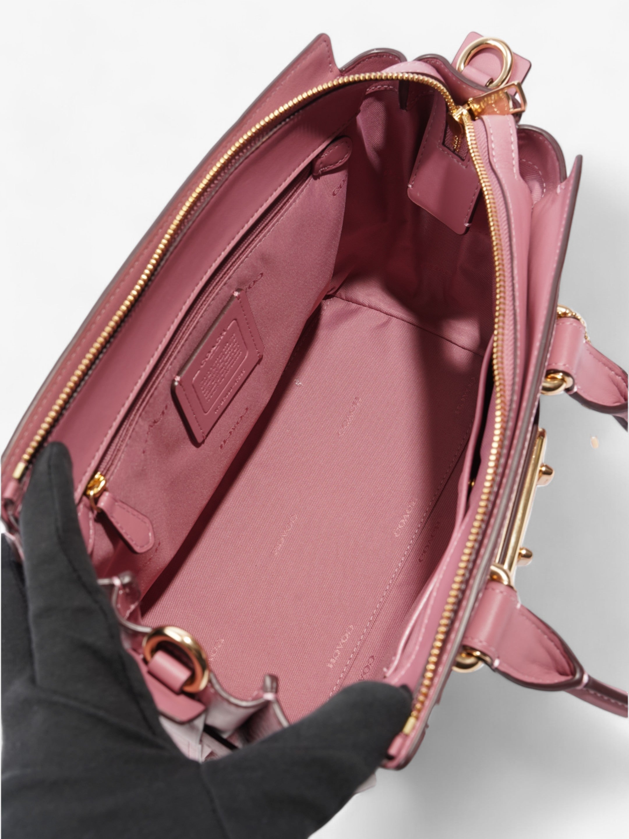 Coach Swagger 27 Rose Pink Leather