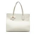 White Gucci GG Ribbon Tote Bag