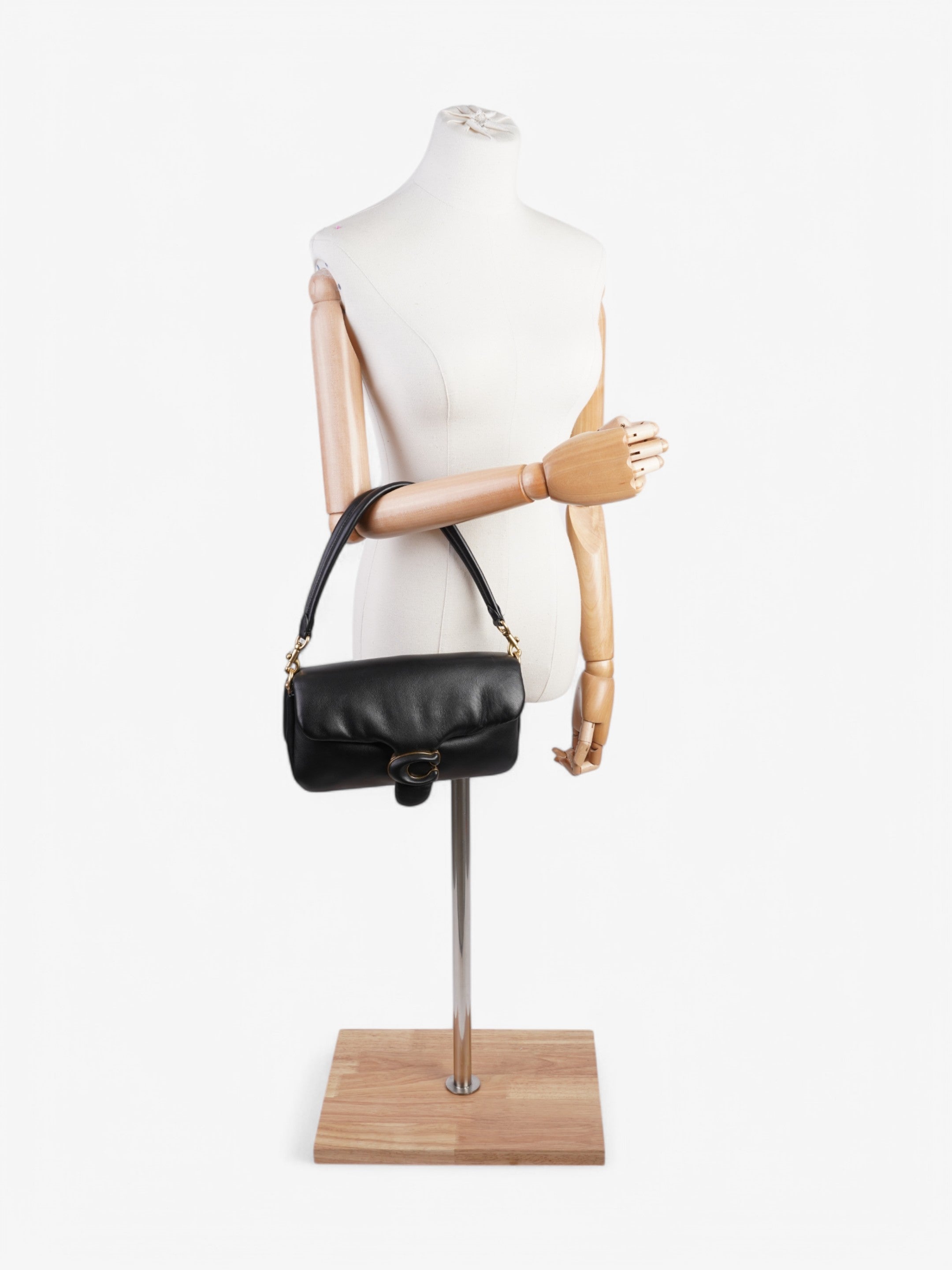 Coach Pillow Tabby Black Leather 26