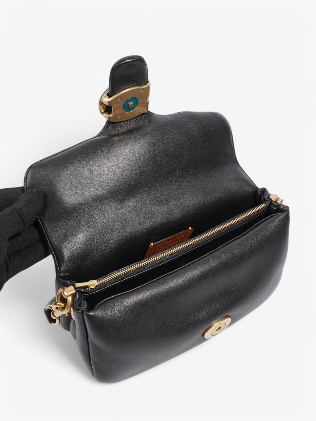 Coach Pillow Tabby Black Leather 26