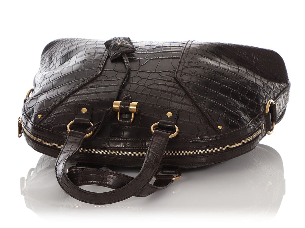 Saint Laurent Brown Alligator Muse