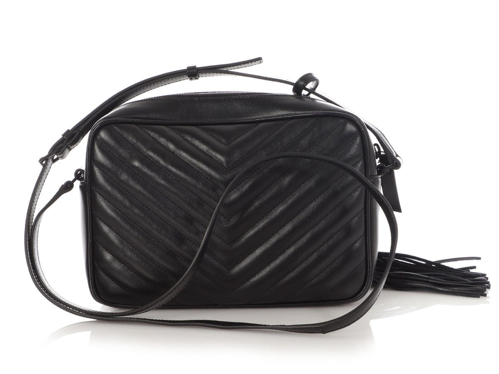 Saint Laurent Medium So Black MatelassÃ© Lou Camera Bag