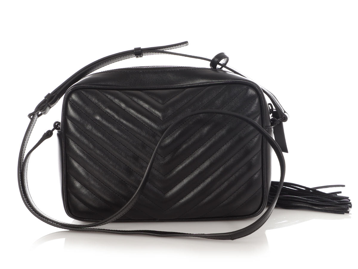 Saint Laurent Medium So Black MatelassÃ© Lou Camera Bag