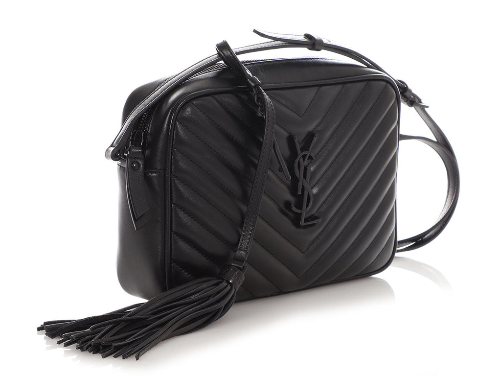 Saint Laurent Medium So Black MatelassÃ© Lou Camera Bag