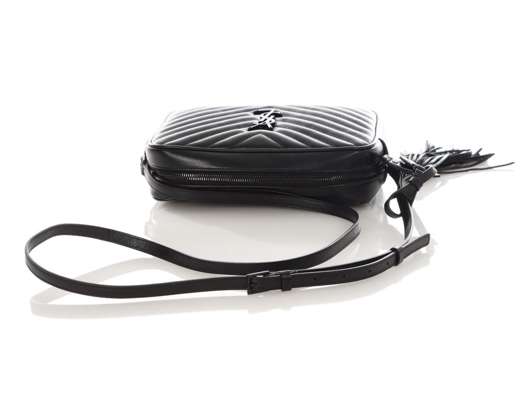 Saint Laurent Medium So Black MatelassÃ© Lou Camera Bag