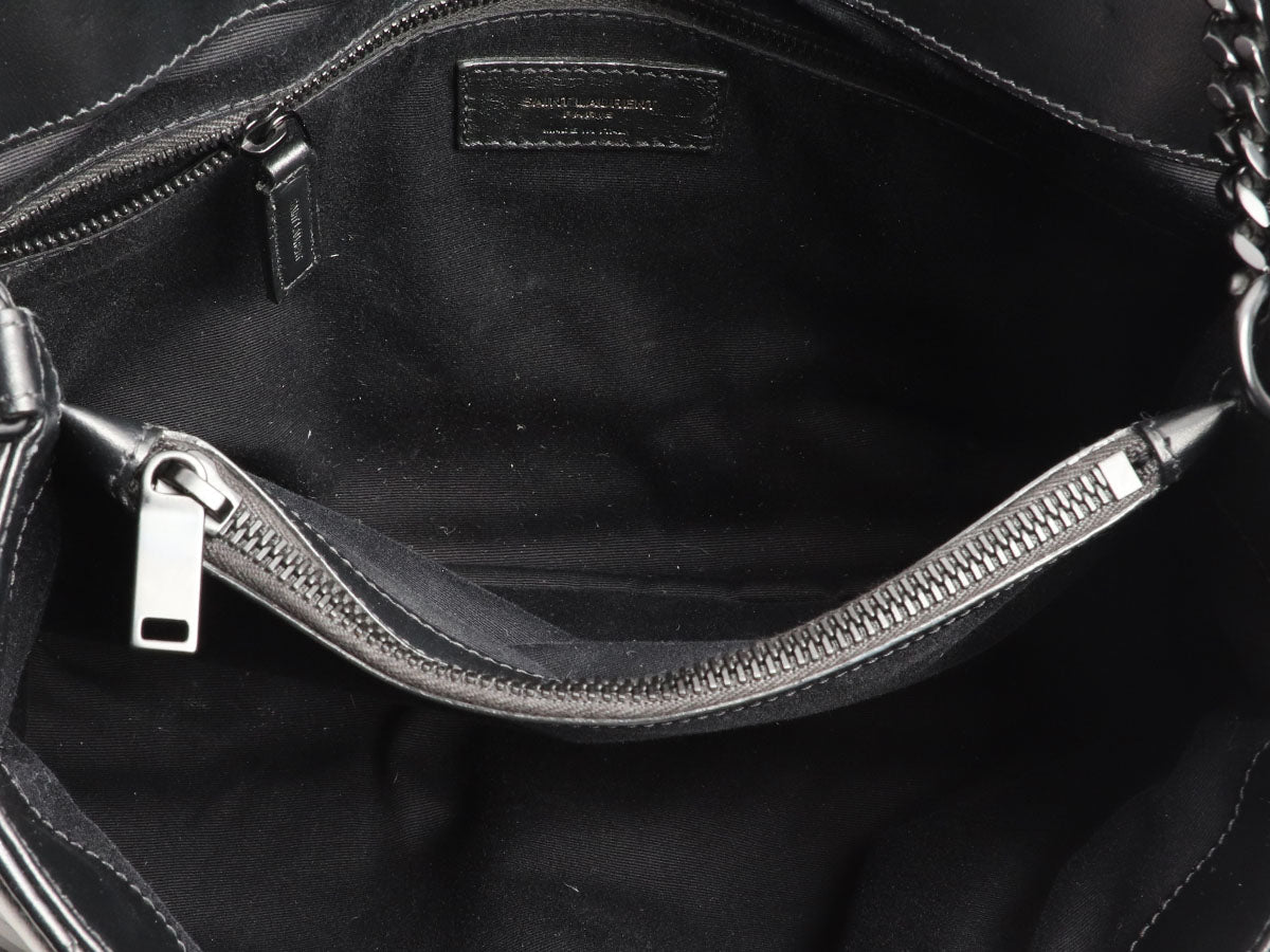 Saint Laurent Medium So Black MatelassÃ© Calfskin Loulou