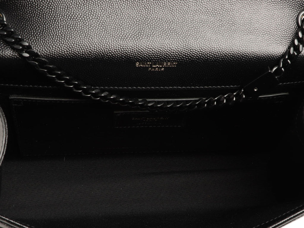Saint Laurent Medium So Black Grain de Poudre Kate