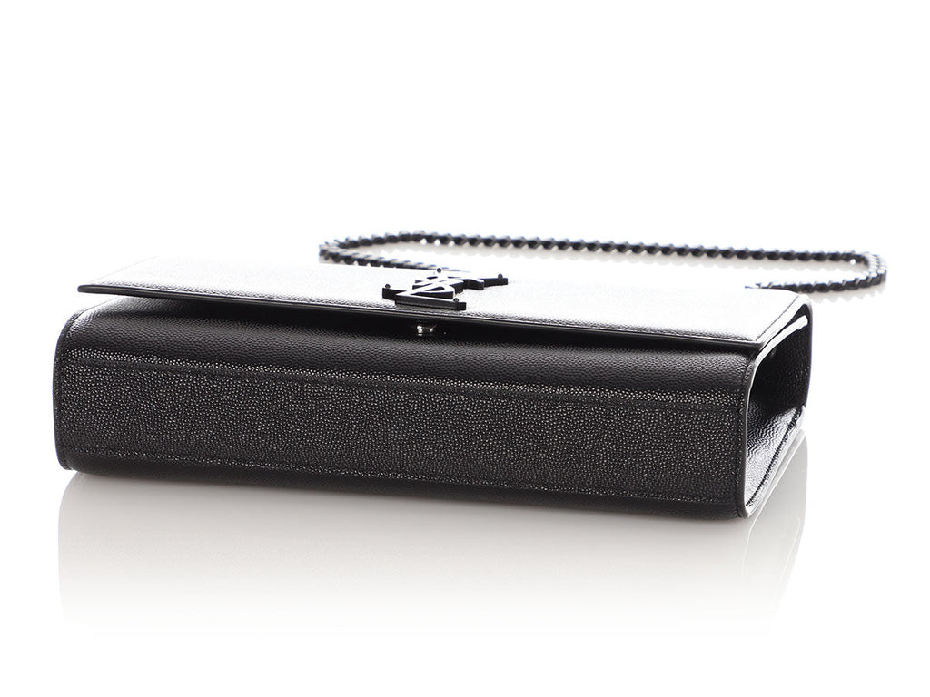 Saint Laurent Medium So Black Grain de Poudre Kate