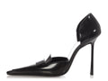 Saint Laurent Black D'Orsay Loafer Pumps