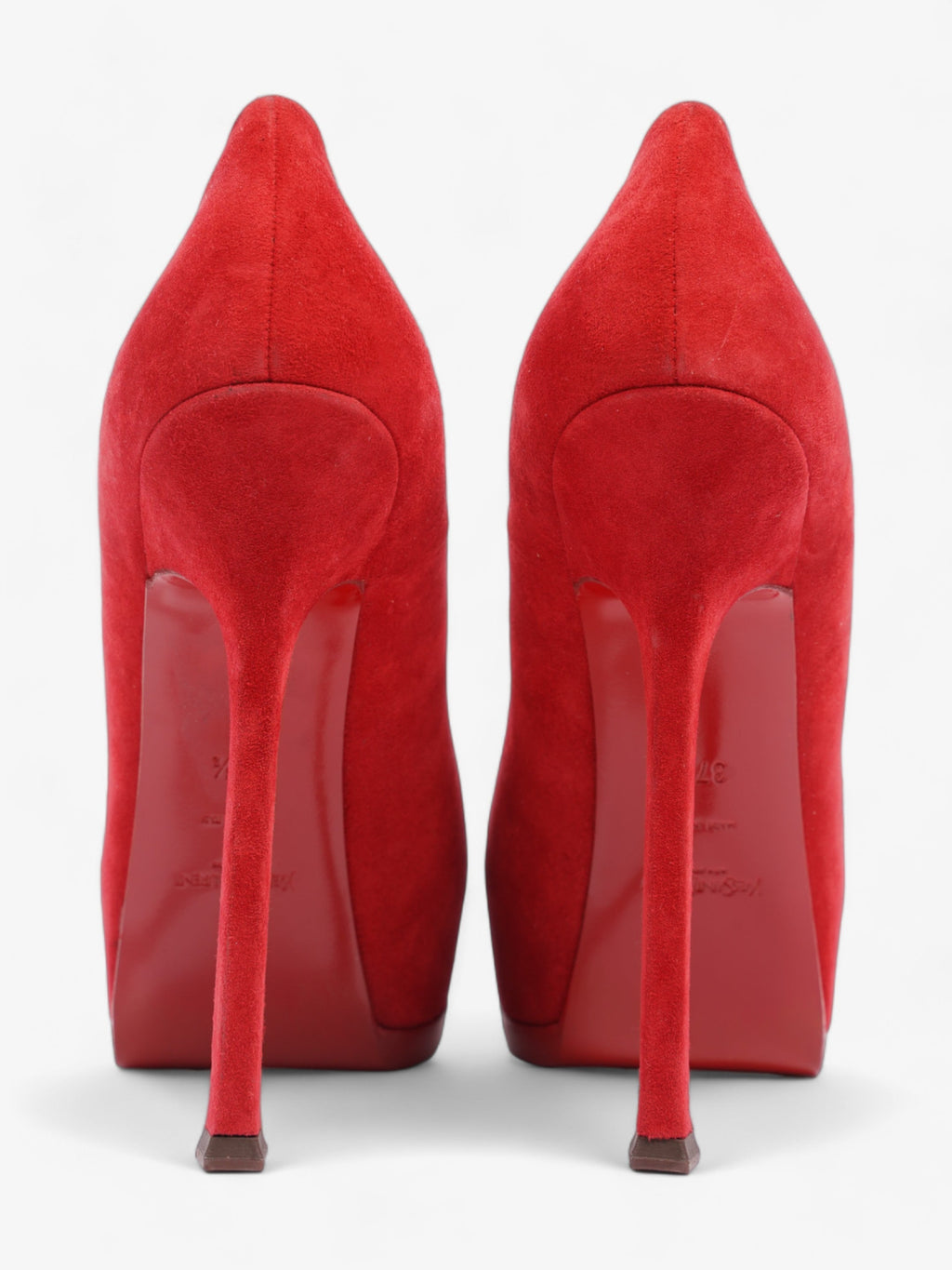 Saint Laurent Tribute 120 Red Suede EU 37.5 UK 4.5