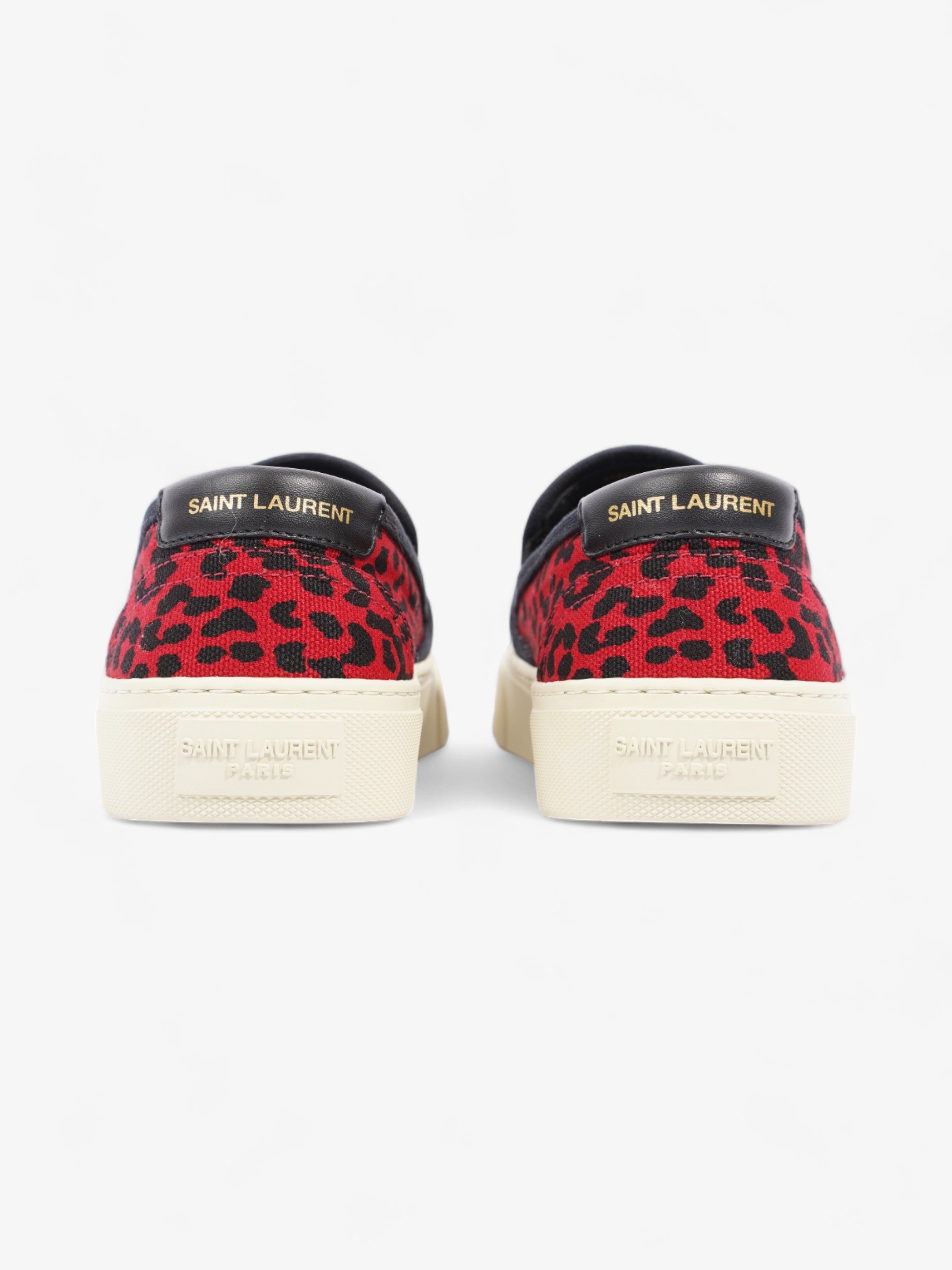 Saint Laurent Slip On Sneaker Red / Black Suede EU 36 UK 3