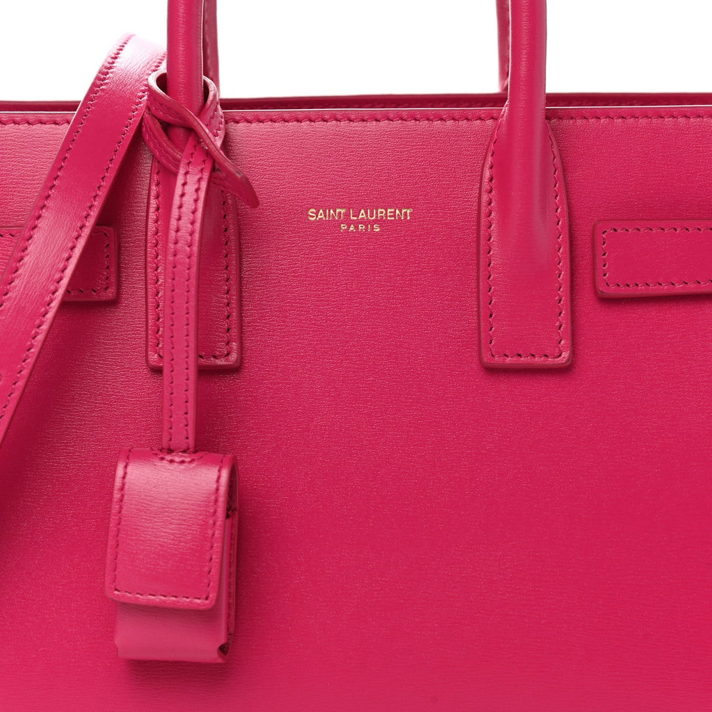 YVES SAINT LAURENT SAC DE JOUR NANO CALFSKIN TOTE BAG