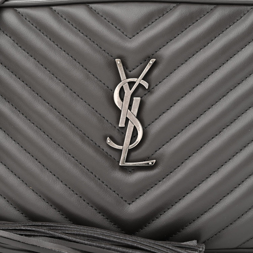 YSL CALFSKIN QUILTED MONOGRAM LOU CAMERA BAG