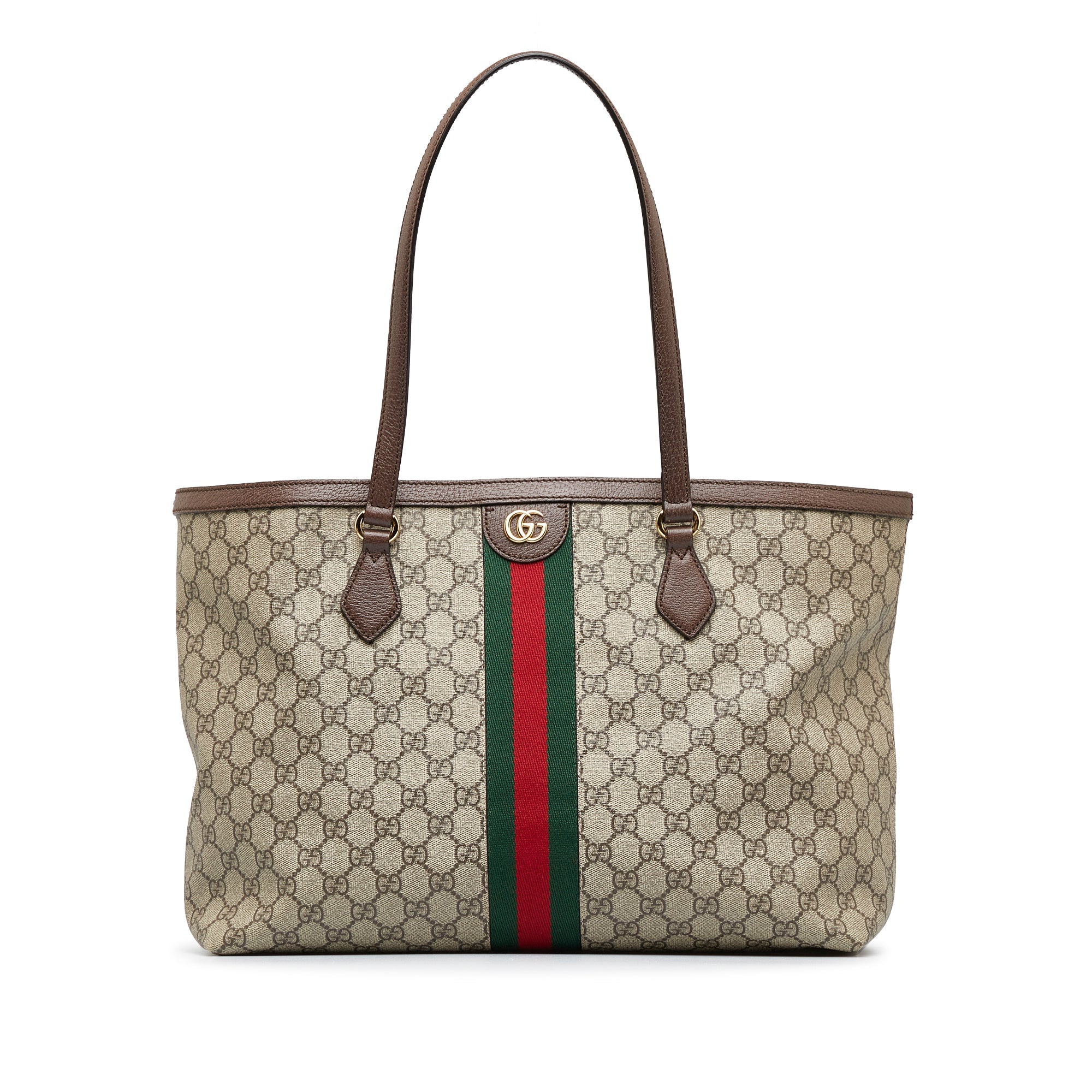 Brown Gucci GG Supreme Ophidia Tote