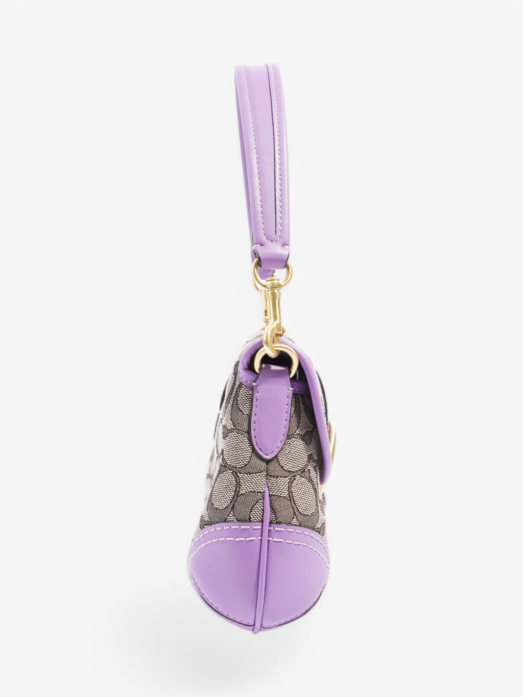 Coach Soho Flap Bag Beige / Lilac Canvas