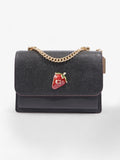 Coach Klare with Strawberry Black / Red Coated Canvas