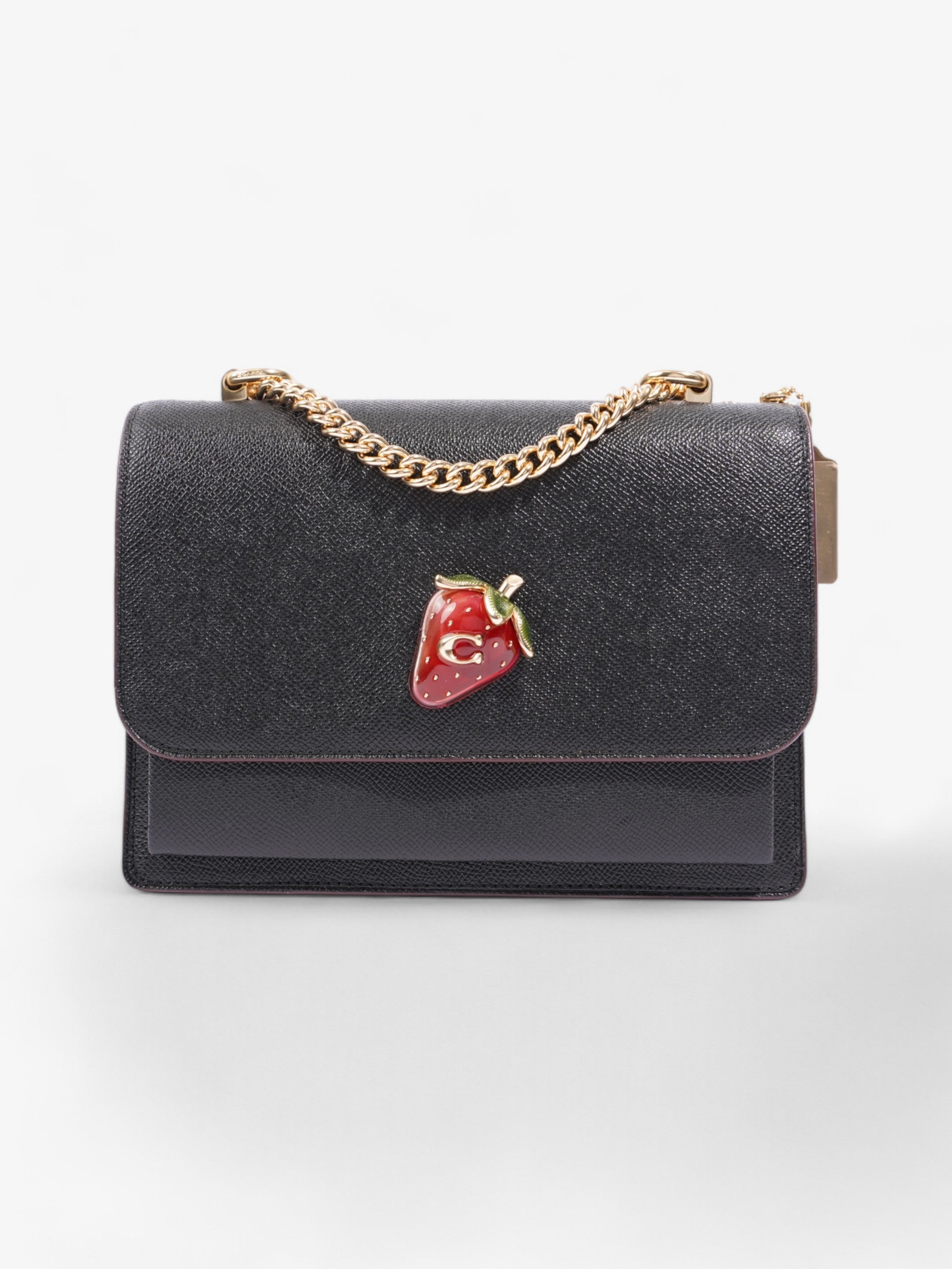 Coach Klare with Strawberry Black / Red Coated Canvas