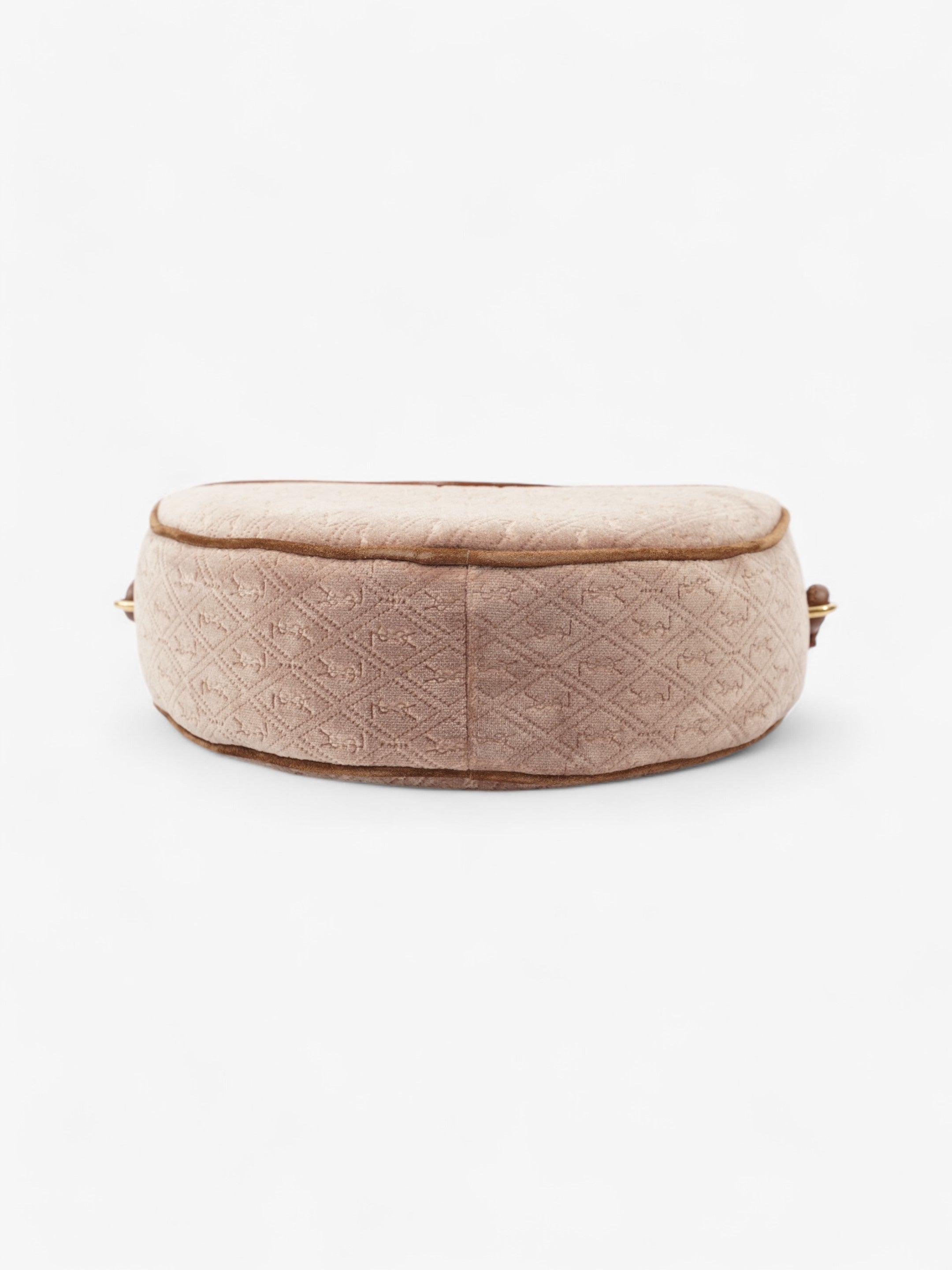 Saint Laurent Le Monogramme Cè‰™ur Brown / Beige Velvet