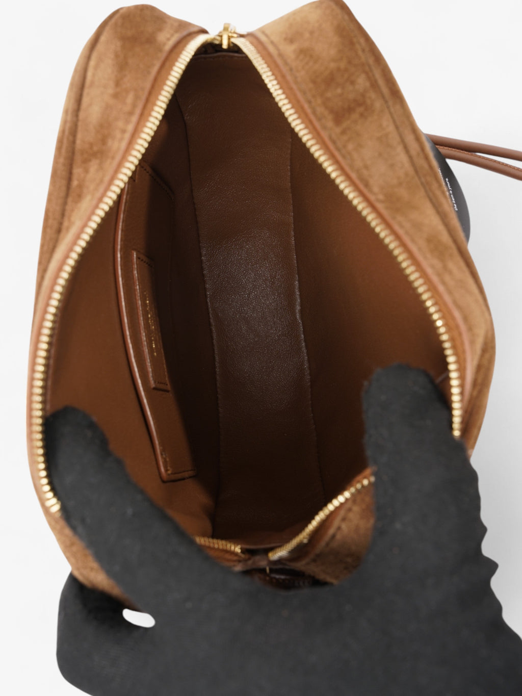 Saint Laurent Le Monogramme Cè‰™ur Brown / Beige Velvet