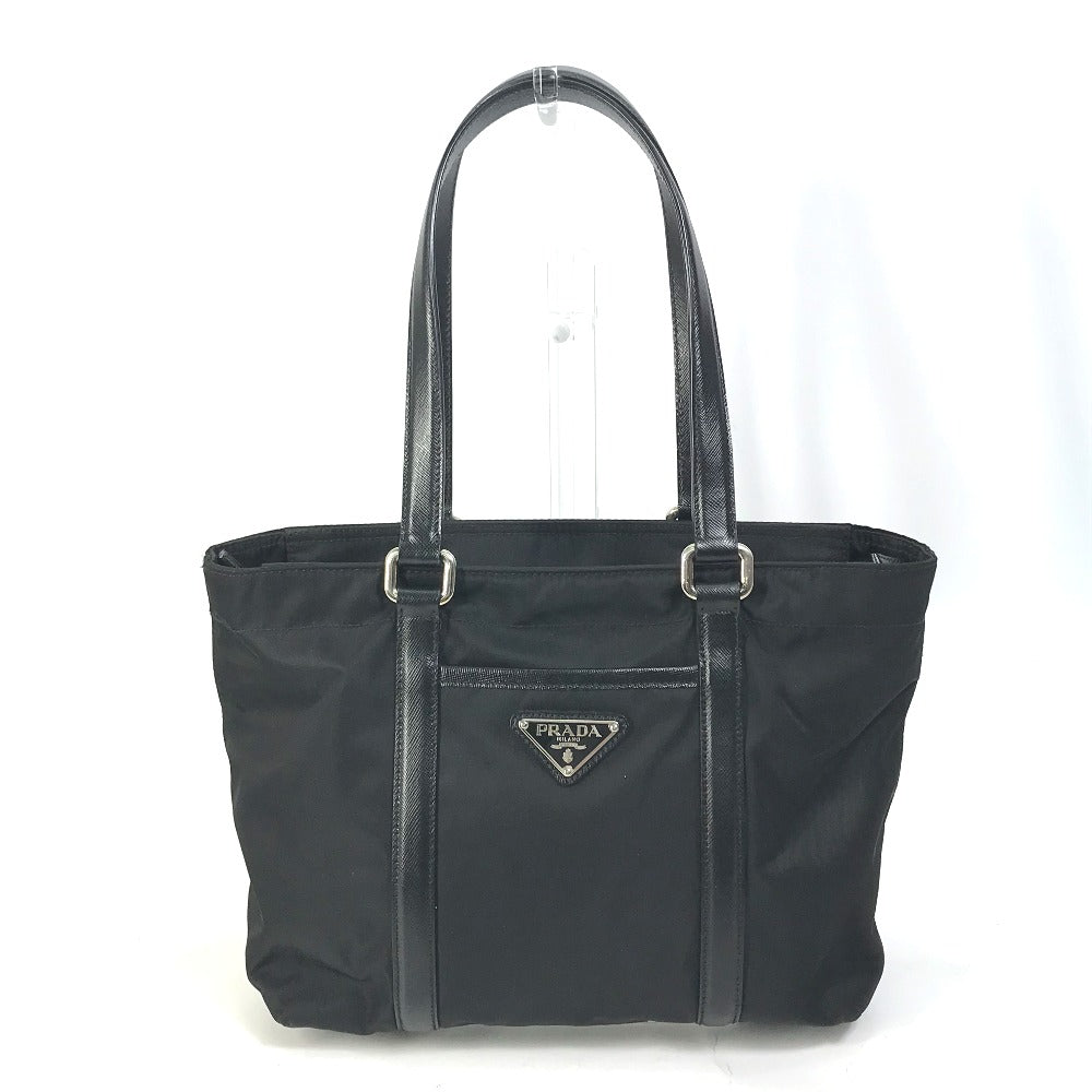 PRADA Handbag BR2288 Nylon / leather black Bag Triangle logo plate Women Used