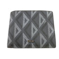 Christian Dior Bifold Wallet leather gray Compact wallet cd diamond mens Used