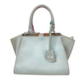 FENDI Handbag 8BH333 leather blue Petite Troisur