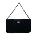 PRADA Handbag 1BH026 Nylon black Triangular plate test input