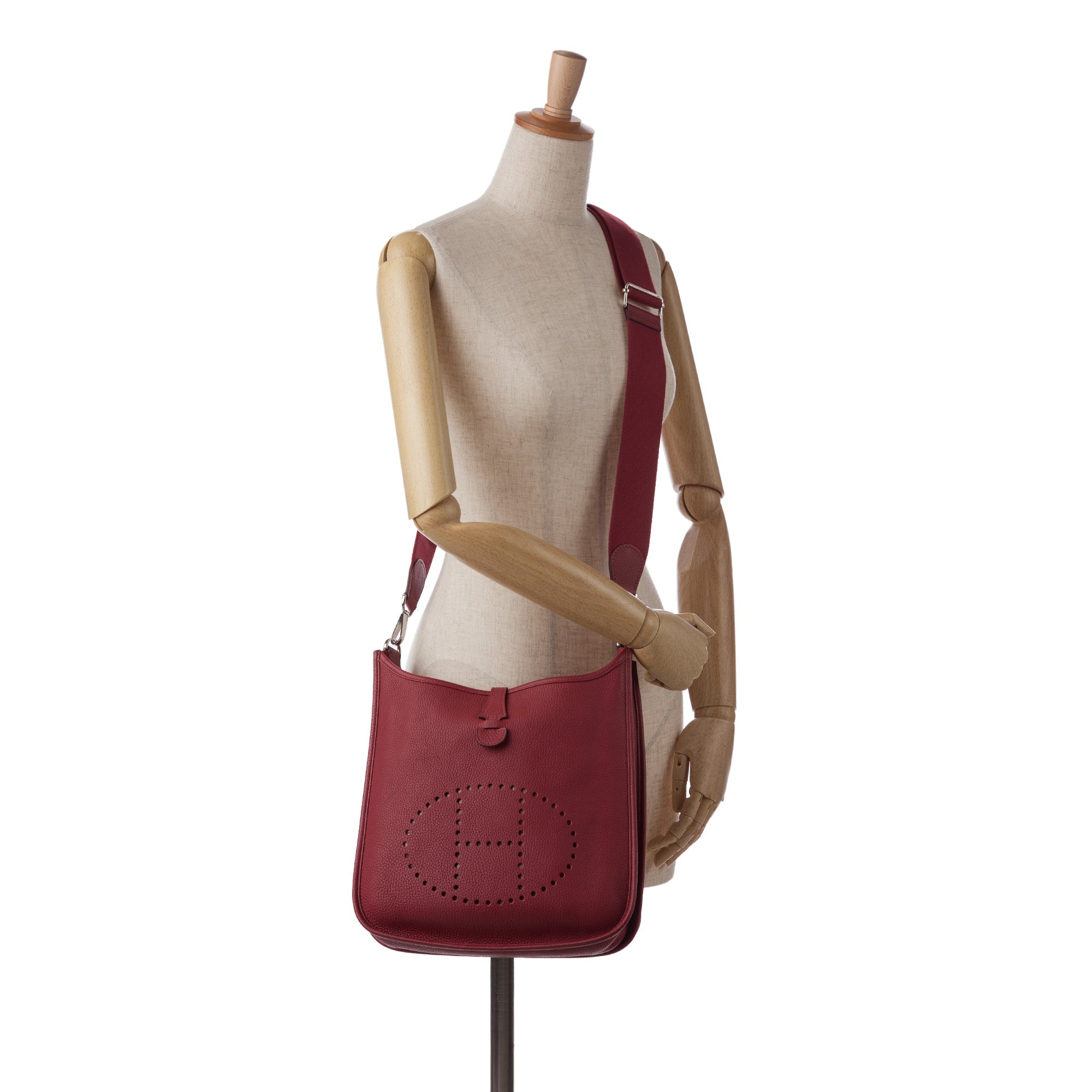 HermÃƒÆ’Ã‚Â¨s Evelyne III PM Red Clemence Palladium